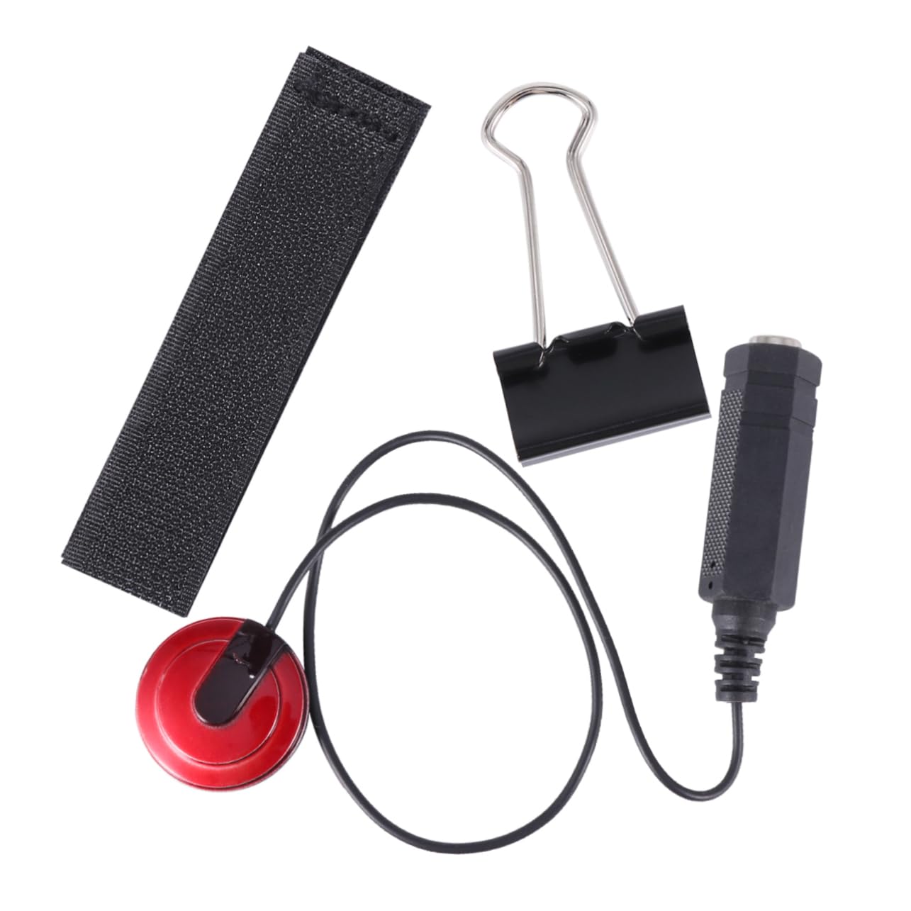 HANABASS Guitar Pickup Piezo Microphone Self Adhesive Pickup for Acoustic Guitar and Ukulele Easy Installation Capture Compatible with Amplifiers and Recording Equipment