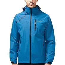 Mens Lightweight Waterproof Jacket Windproof Rain Hooded jackets for Running Hiking Cycling Travel M-7XL