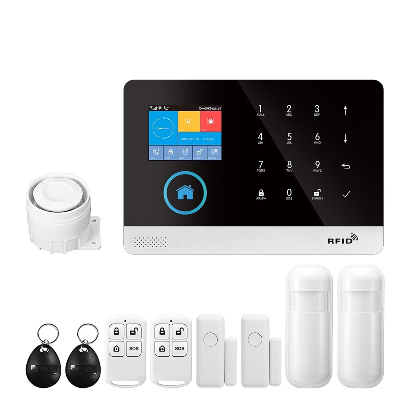 Di Allarme Wifi 4G Tuya Smart Domestico Sicurezza Wireless Controllo App Life Monitoraggio Remoto(L)