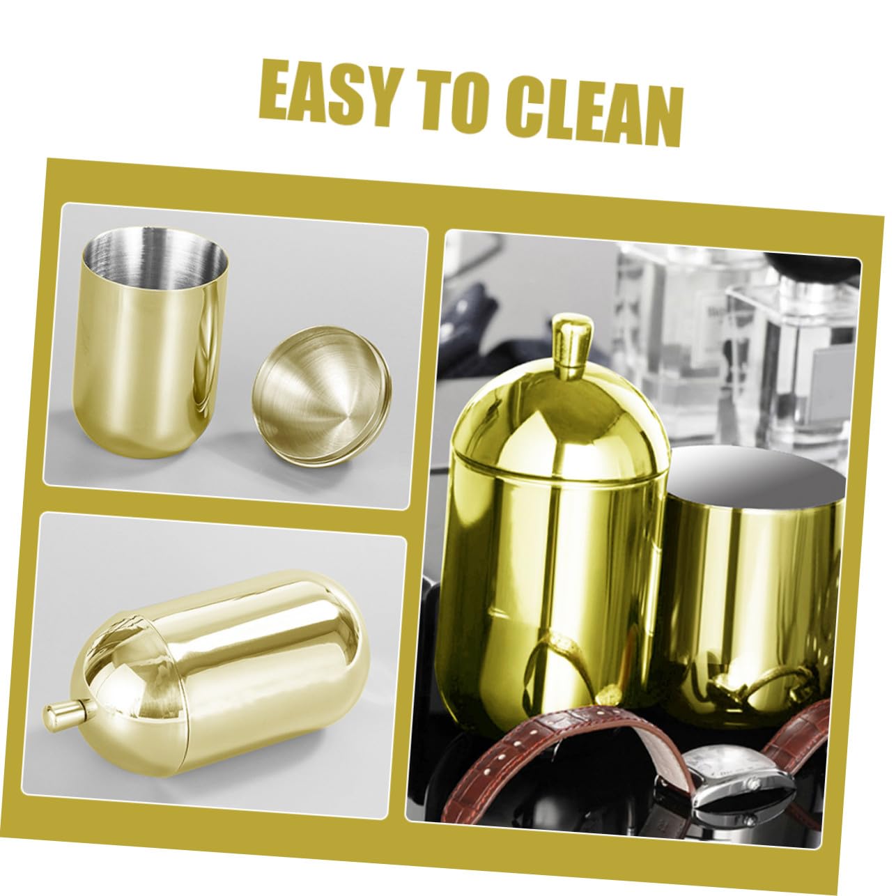 Diffusorflasche aus Edelstahl mit Deckel für Aromaöle Gold