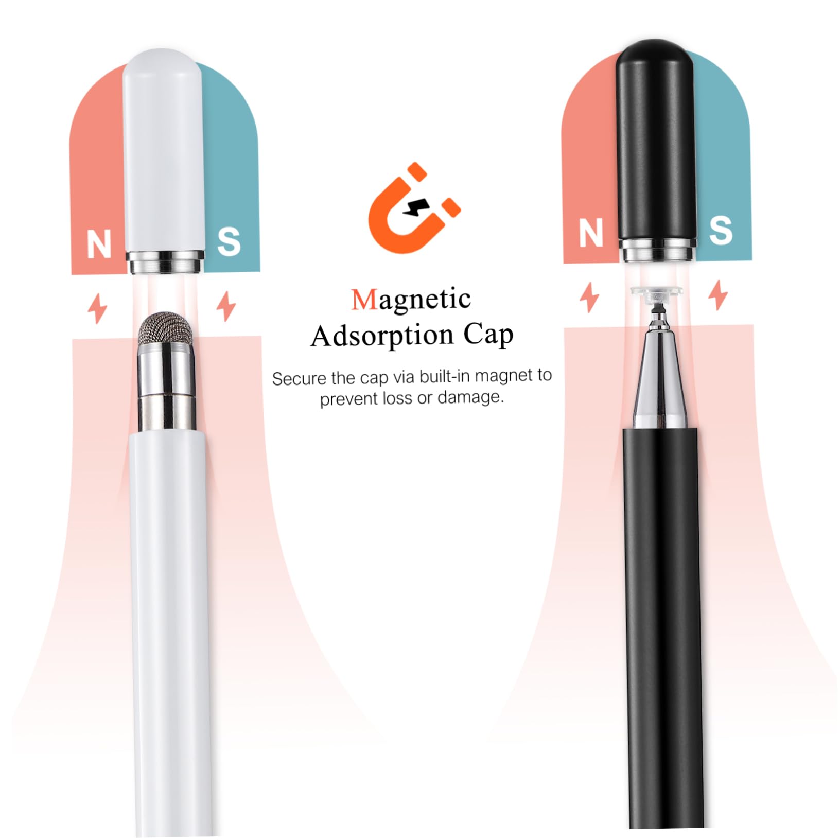 Artibetter 8pezzi Pennino Capacitivo Per Touch Screen Stylus Fine Tip Per Tablet e Smartphone Design Ergonomico e Silenzioso Compatibile Con Dispositivi Touchscreen