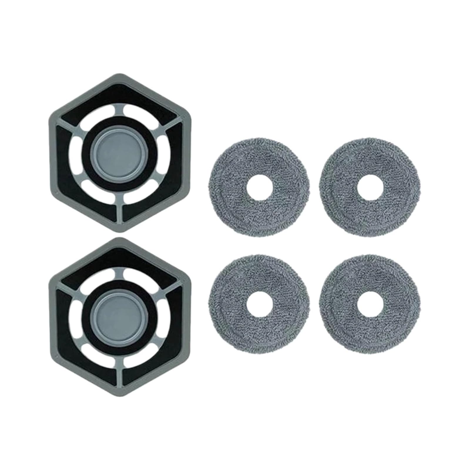 Aihdbcl 6Pcs Compatible For Ecovacs， Deebot N9 N9+ Robot Vacuum Cleaner Cleaning Cloth Holder Mop Rag