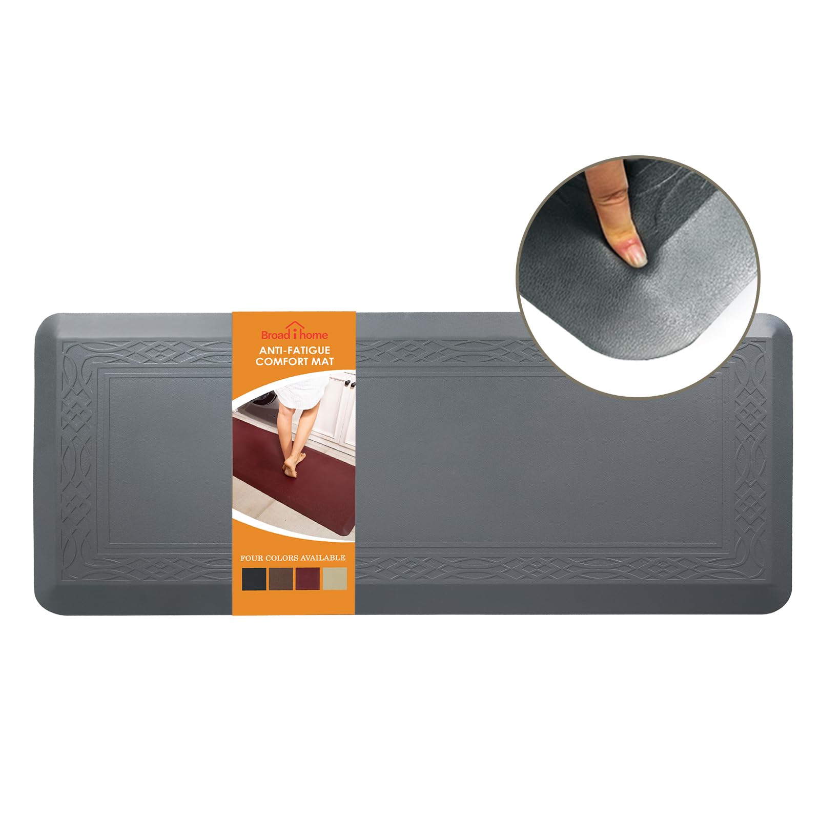 BROAD I HOME Extra Support Anti Fatigue Kitchen Mat