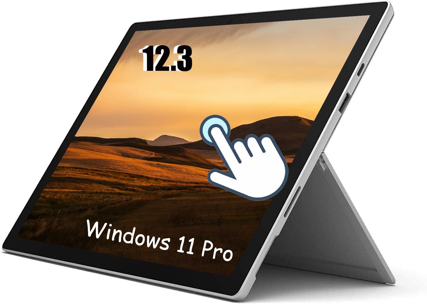 Microsoft Surface Pro 7 Tablet, Touch Screen 12.3" (2736 x 1824), Intel Core i3-1005G1, 4GB RAM, 128GB SSD, Tastiera Giapponese, Windows 11 Pro (Ricondizionato)