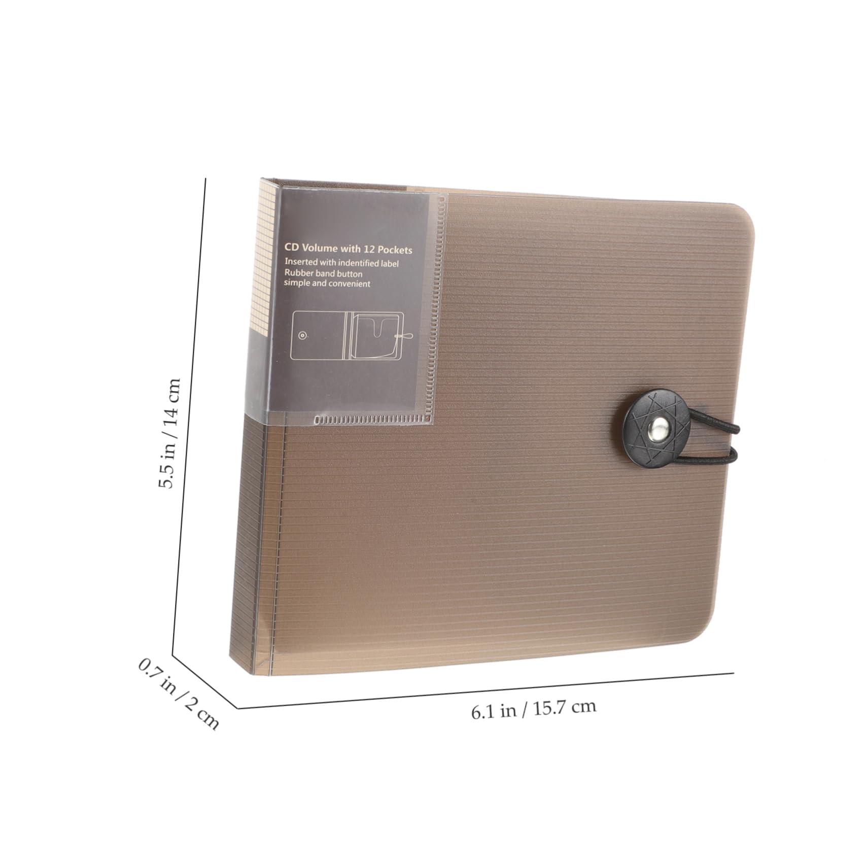 STOBAZA Lightweight CD Storage Case Holder Capacity Portable CD Organizer for Travel Easy to Use Media Case Space Saving CD Binder with Design Transparent