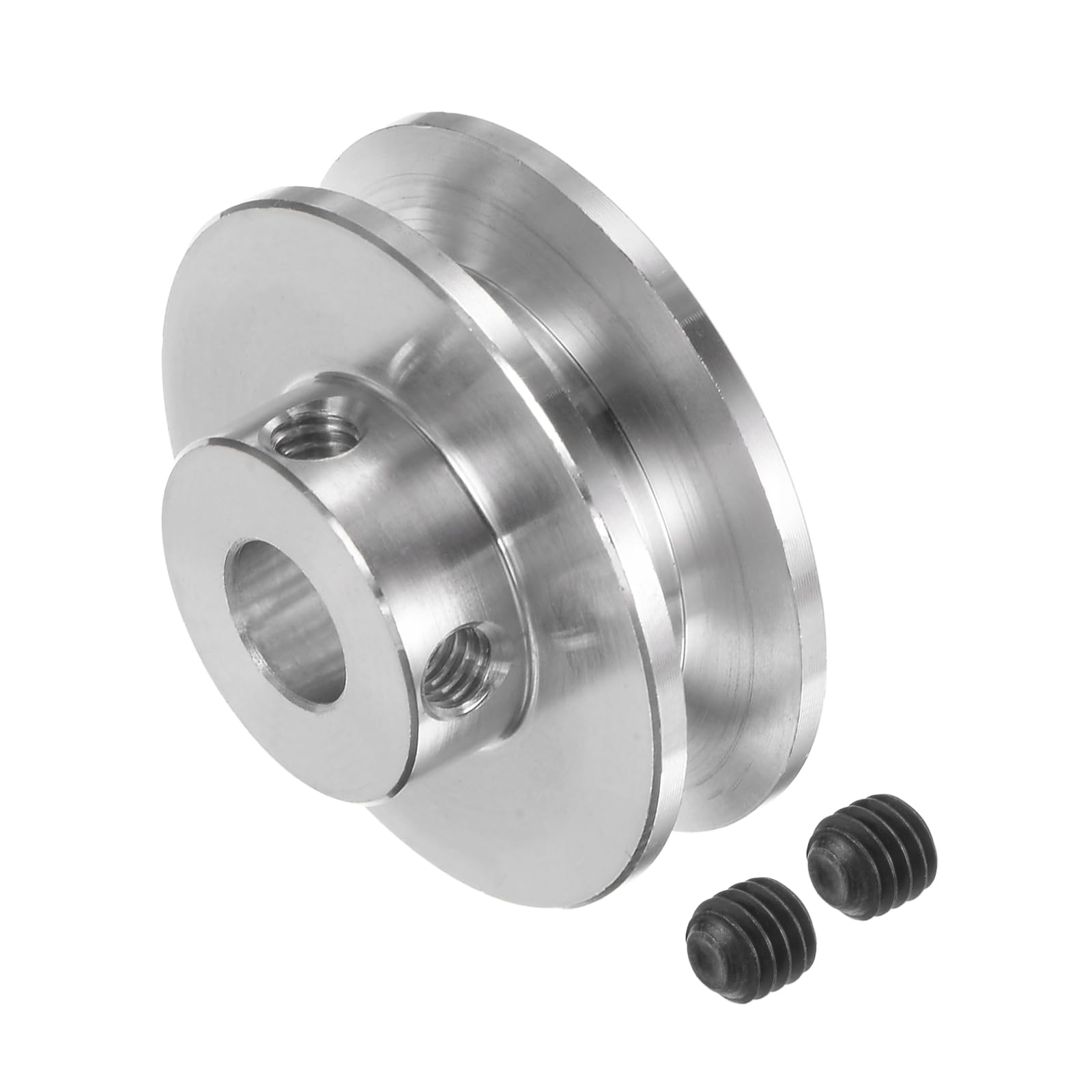 Kozelo V-Belt Pulley - [7mmBore x 31mmOutside Dia] Aluminum Alloy V-Groove Drive Pulley for 3-5mm PU Round Belt for Many Existing Drive Design