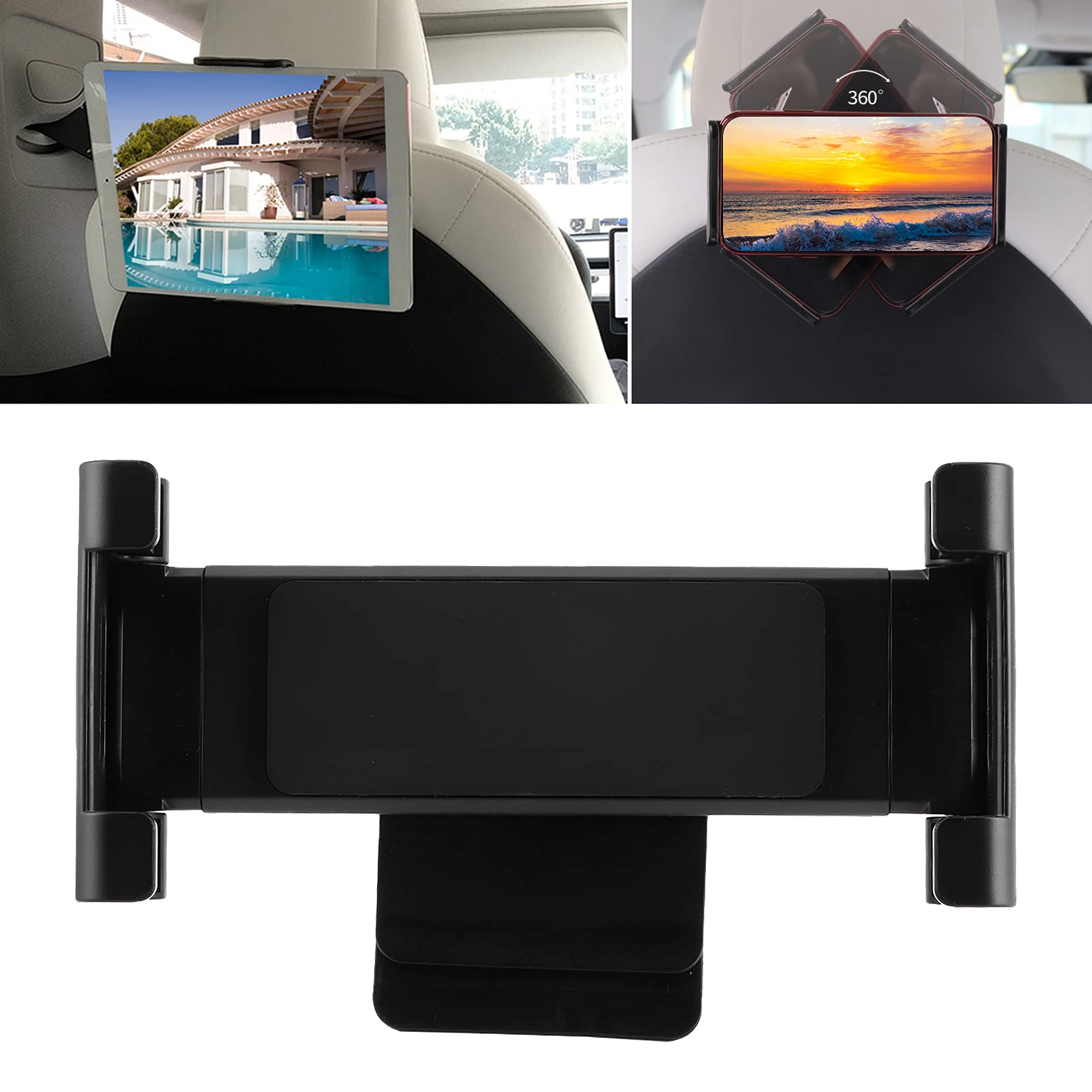 Aramox Support de Téléphone et Tablette pour Siège Arrière Auto – Compatible /Y 2019-2021 – Fixation sur Appui-Tête en ABS – Lot de 2