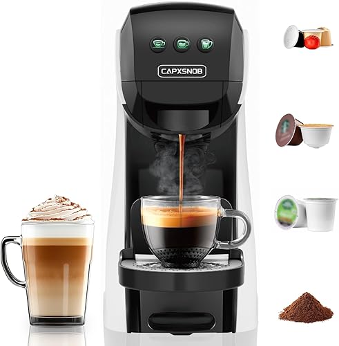 Warriors1 - Cafetera para Keurig K Cup, cafetera espresso para Nespresso Original, cápsulas de café Dolce Gusto, café molido, cafetera para