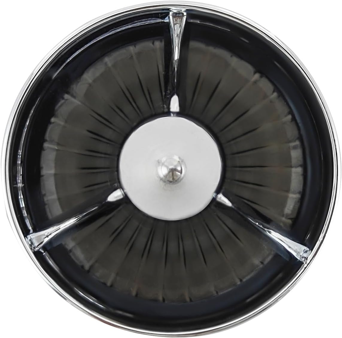 FATECIM 2" Turn Signal Light Covers Turbine Replacement Smoke Lenses Clip On for Softail Street Road Glide Fat Boy Sportster Dyna Deluxe Chrome Bezel