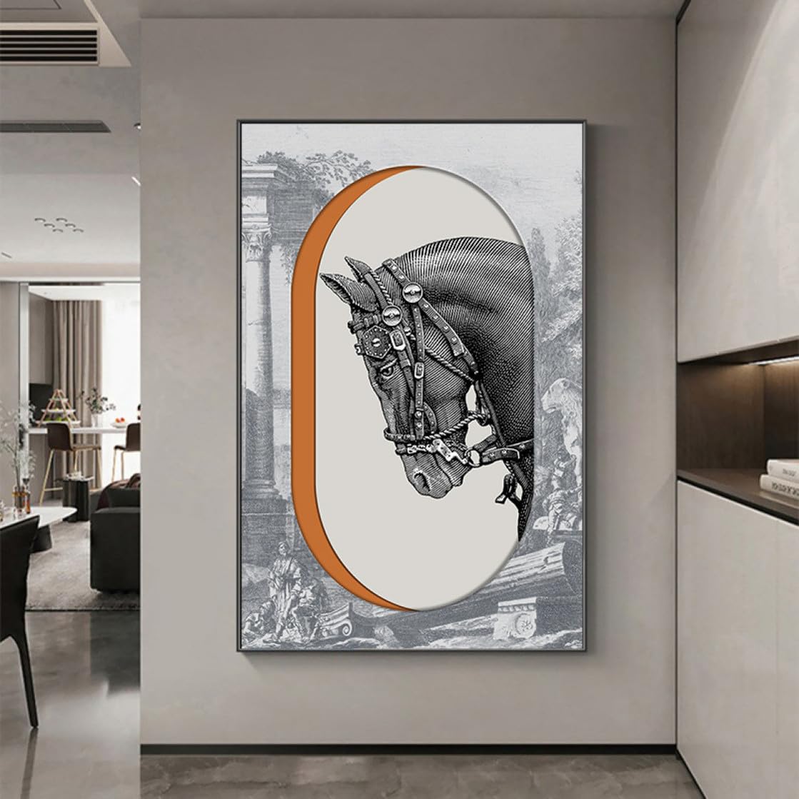 Amazon.co.jp: [XLOYP] インテリア絵画 額付き 風景画 壁掛け絵 油絵 