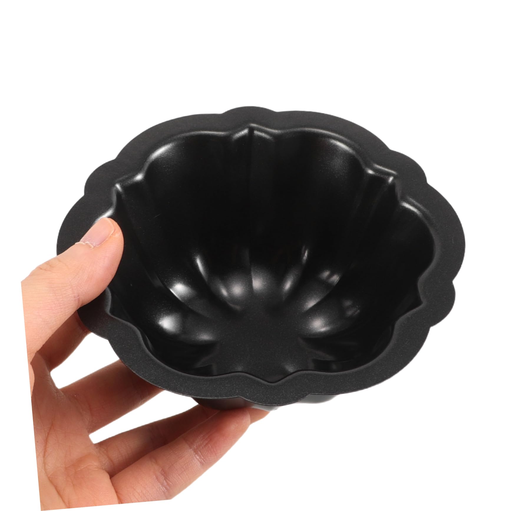 VALICLUD Molde Negro de Acero al Carbono para Pastel Mini 10 Piezas