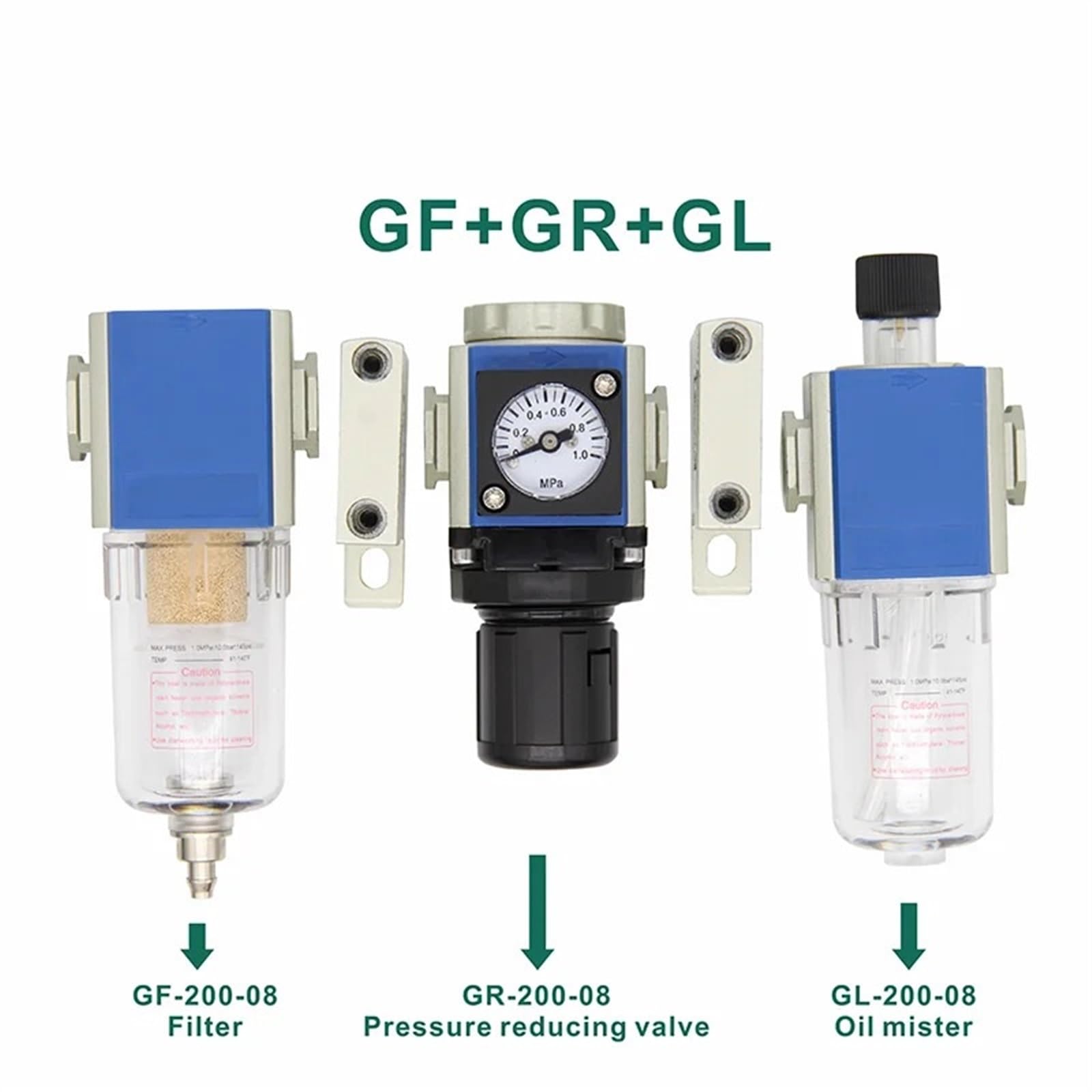 Il filtro 'aria del separatore di olio e acqua del compressore d'aria GL300-15 viene utilizzato for ridurre il regolatore della valvola di pressione