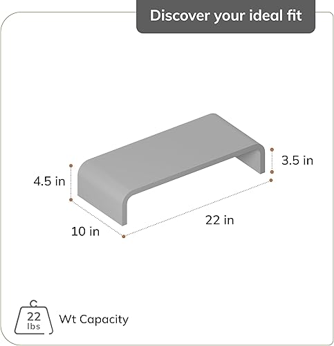 Miniatura 6 de Anji Mountain Soporte para monitor de madera, mesa organizadora de escritorio para el hogar, oficina, espacio de trabajo, elevador de laptop,