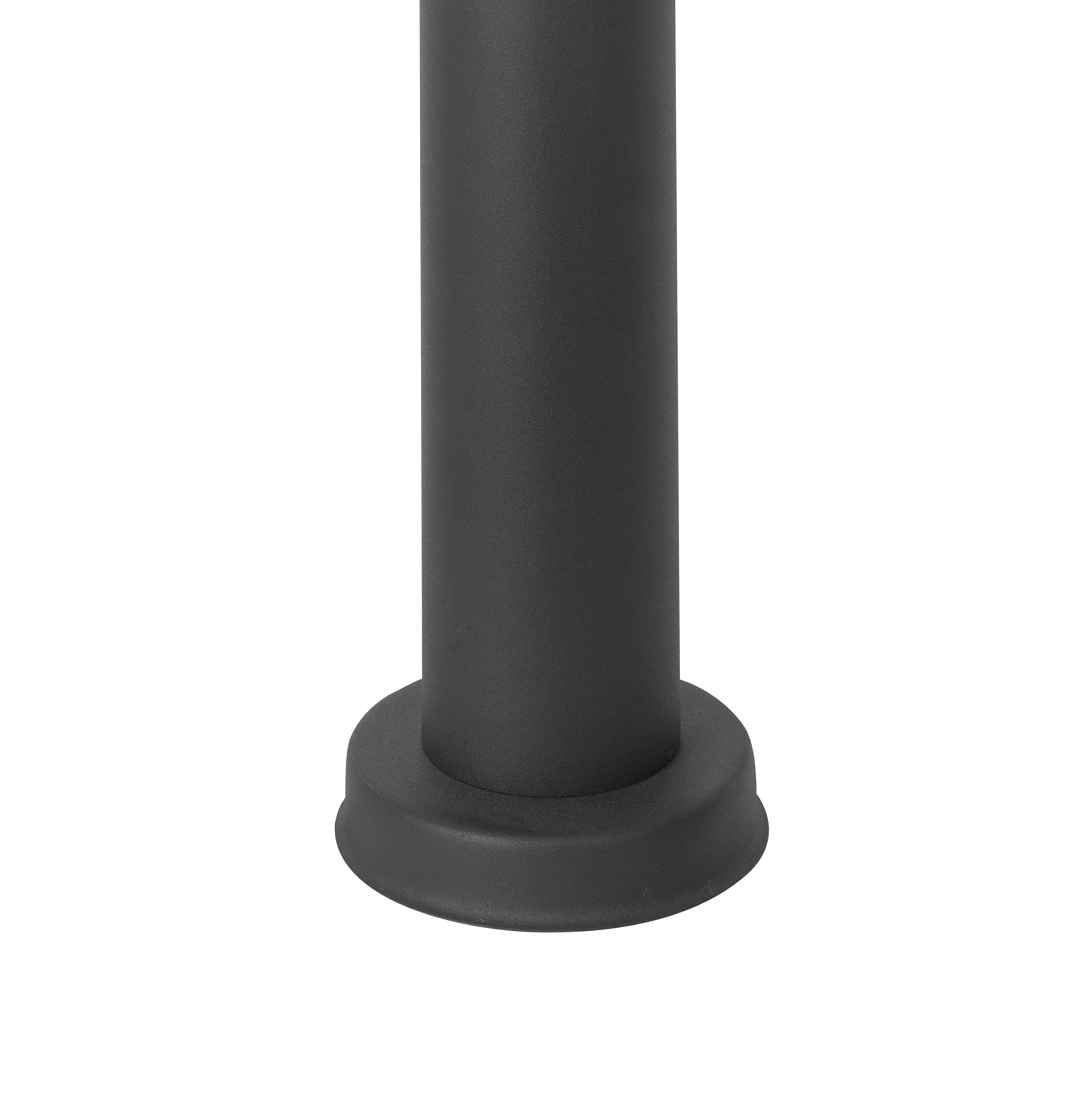 FORLIGHT Koral (4uds) Baliza Exterior para Jardín Resistente al Agua IP55. Poste de Luz para Sendero y Camino. Lámpara Bolardo de Acero Inoxidable Gris Urbano 23W. Farolillo Moderno Zonas de Paso