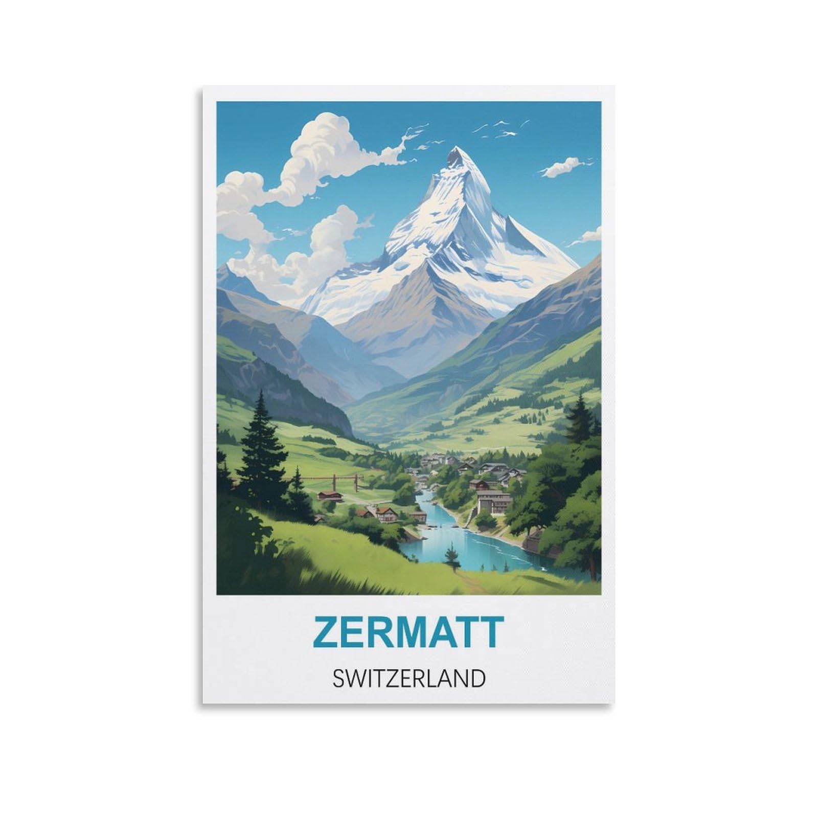 Funny Tin Signs,Zermatt Switzerlands,Funny Vintage Metal Sign Plaqu Poster Wall Art Pub Bar Kitchen Garden Bathroom Home Decor 15x30cm