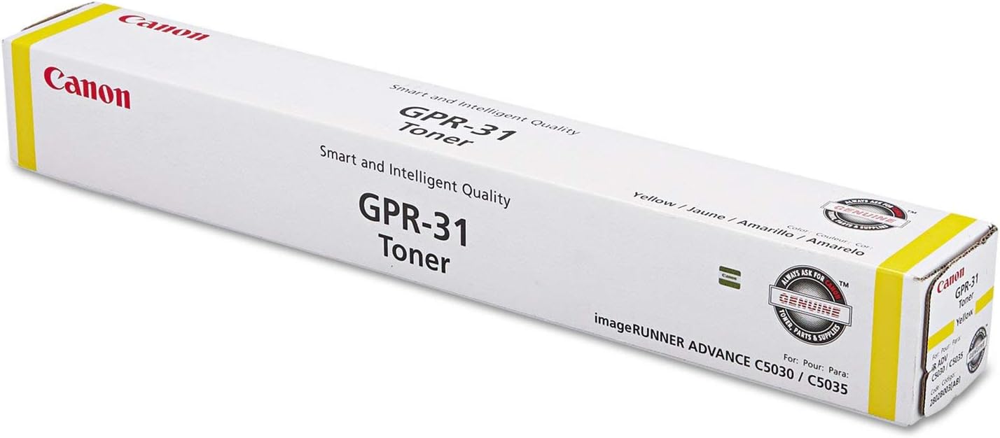 Canon 2802b003aa (gpr-31) Toner, 27,000 Page-Yield, Yellow