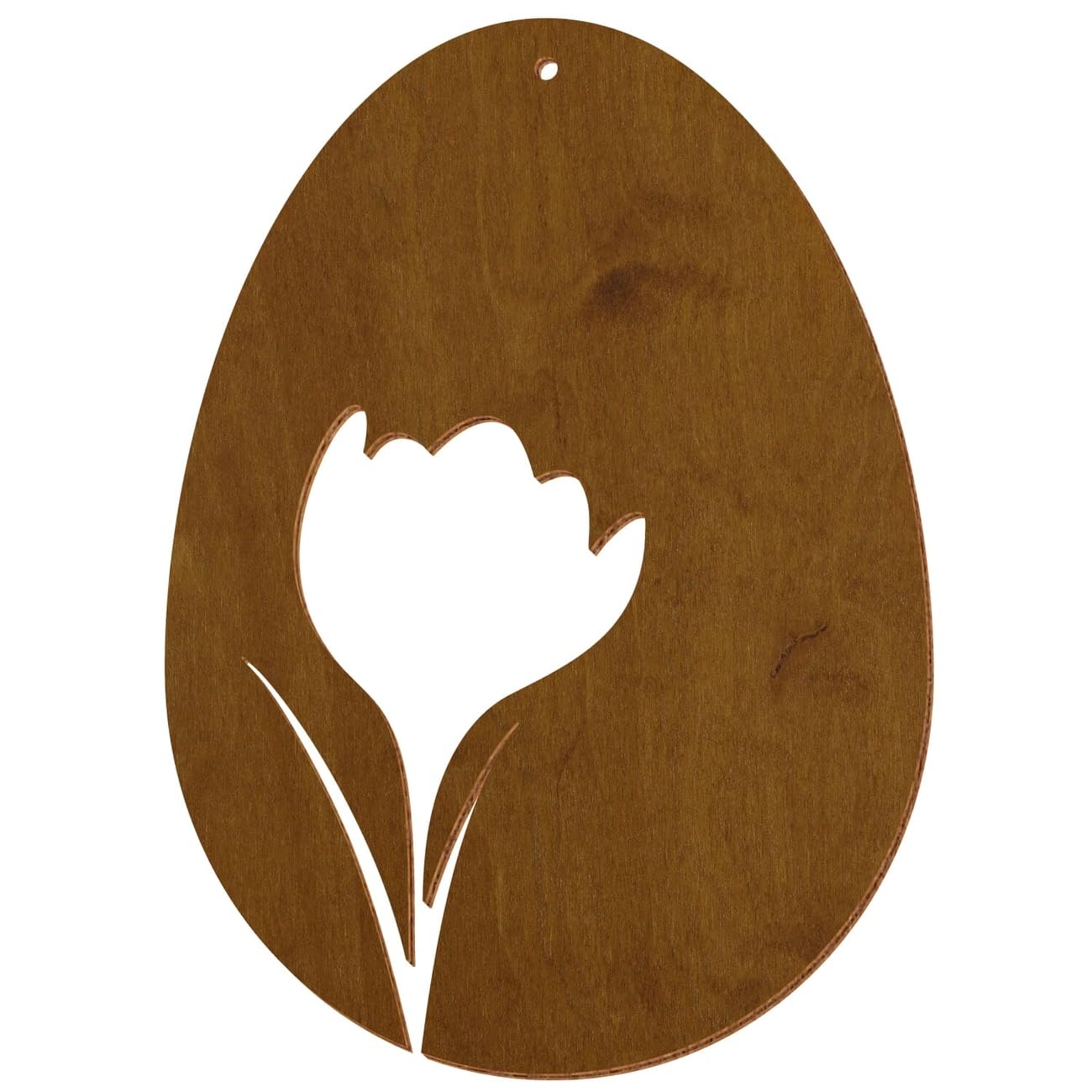 Uova di Pasqua in legno colorato V2, teak, decorazione per Pasqua, motivo uovo di Pasqua, 15, altezza (dimensione): 50 cm di altezza