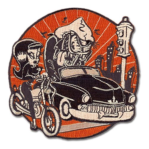 Iron Invasion Hot Rod Patch Embroidered Iron On Applique