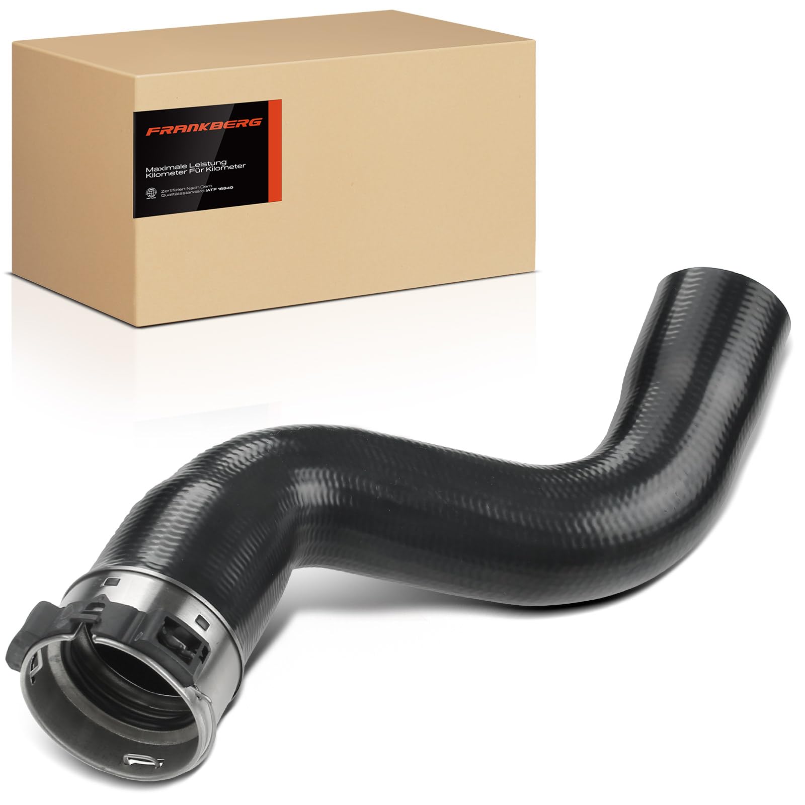 Frankberg Tuyau d'air de suralimentation, tuyau turbo avec clip de | fixation 144603600R; Compatible avec: Scénic III JZ0/1, M.e.g.a.n.e III Grandtour KZ0/1, Grand Scénic III JZ0/1