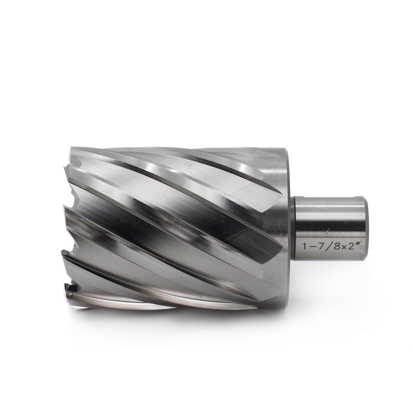 1-7/8" Annular Cutter 2" Depth OSCARBIDE 3/4" Weldon Shank Mag Drill Bit | 2-Flat Shank Design | Includes Pilot Pin | Durable HSS Steel | Burr-Free Holes | Rapid Chip Removal | Precision Ground