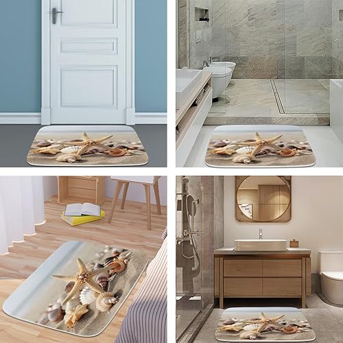 Miniatura 4 de Alfombras de baño de terciopelo coral de animales, tapete de ducha antideslizante para decoración de baño, juegos de alfombra de puerta con parte