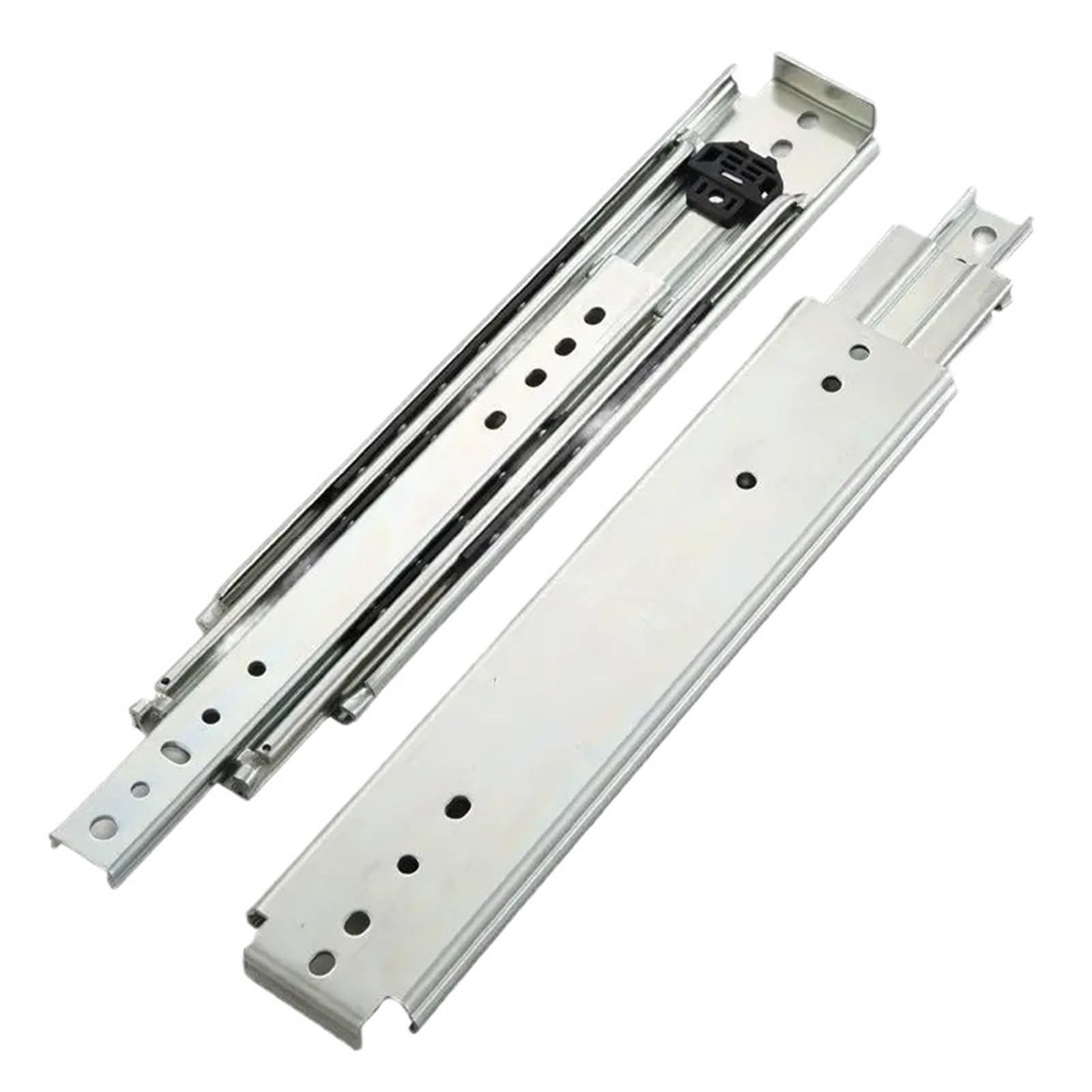 Guide per cassetti con cuscinetti a sfera per impi Guida for l'industria del carrello ferroviario con guida for asse e carrello scorrevole pesante largo 76 mm, capacità di carico 200 kg(10 inches)