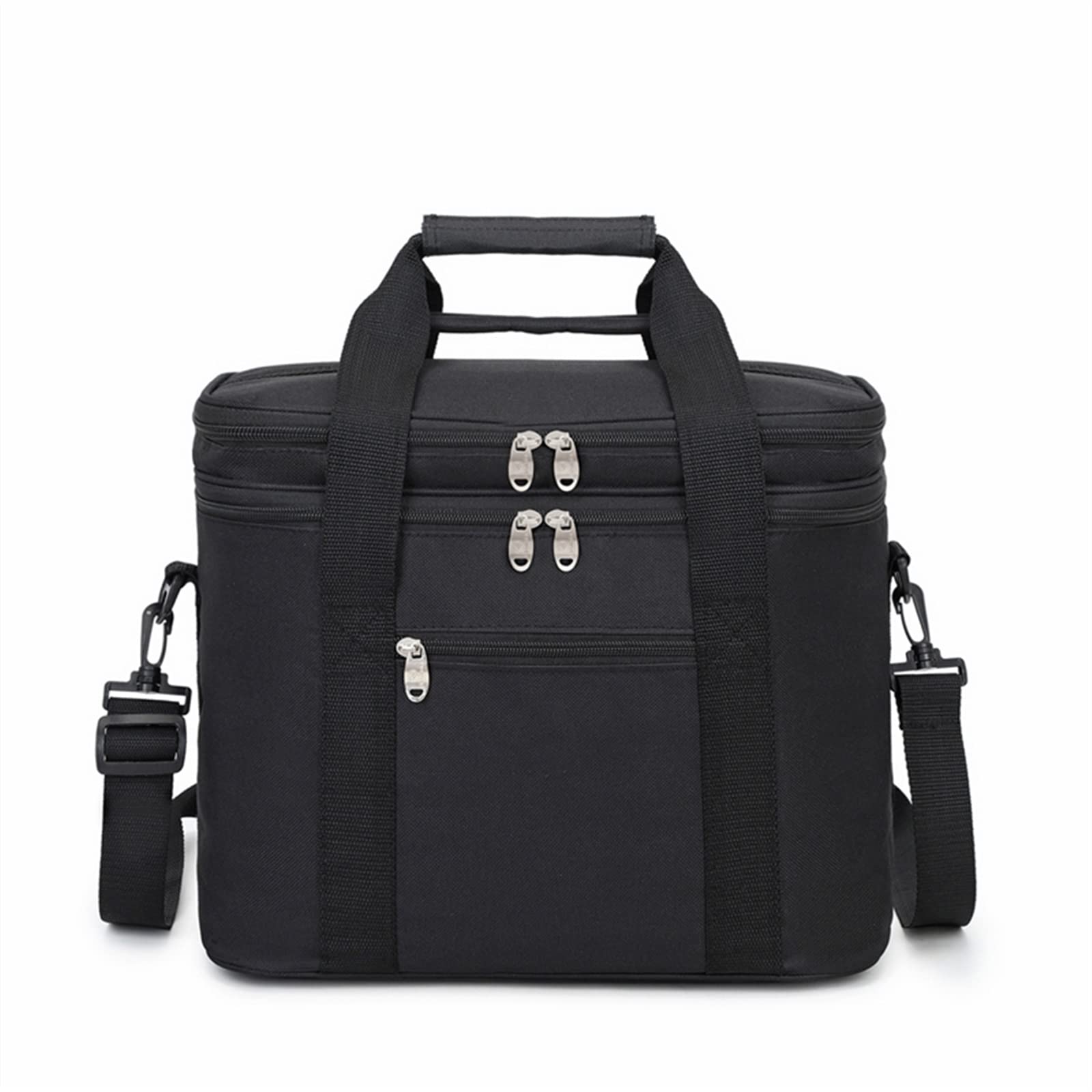 Zaino da Picnic 18L Grande Pacchetto di Isolamento Termico Oxford Borse da Pranzo Portatili Impermeabili per Picnic Borsa Termica per Alimenti Borsa Termica (Colore : Schwarz) (Nero)