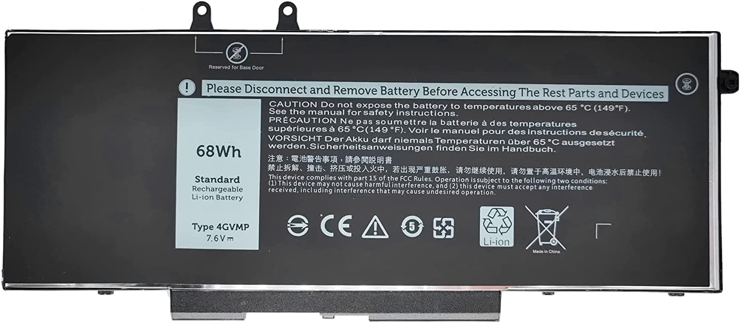 Batterie Dell 4GVMP – 68Wh / 7,6V – Pour PC Portable – Neuve (emballage Ouvert)