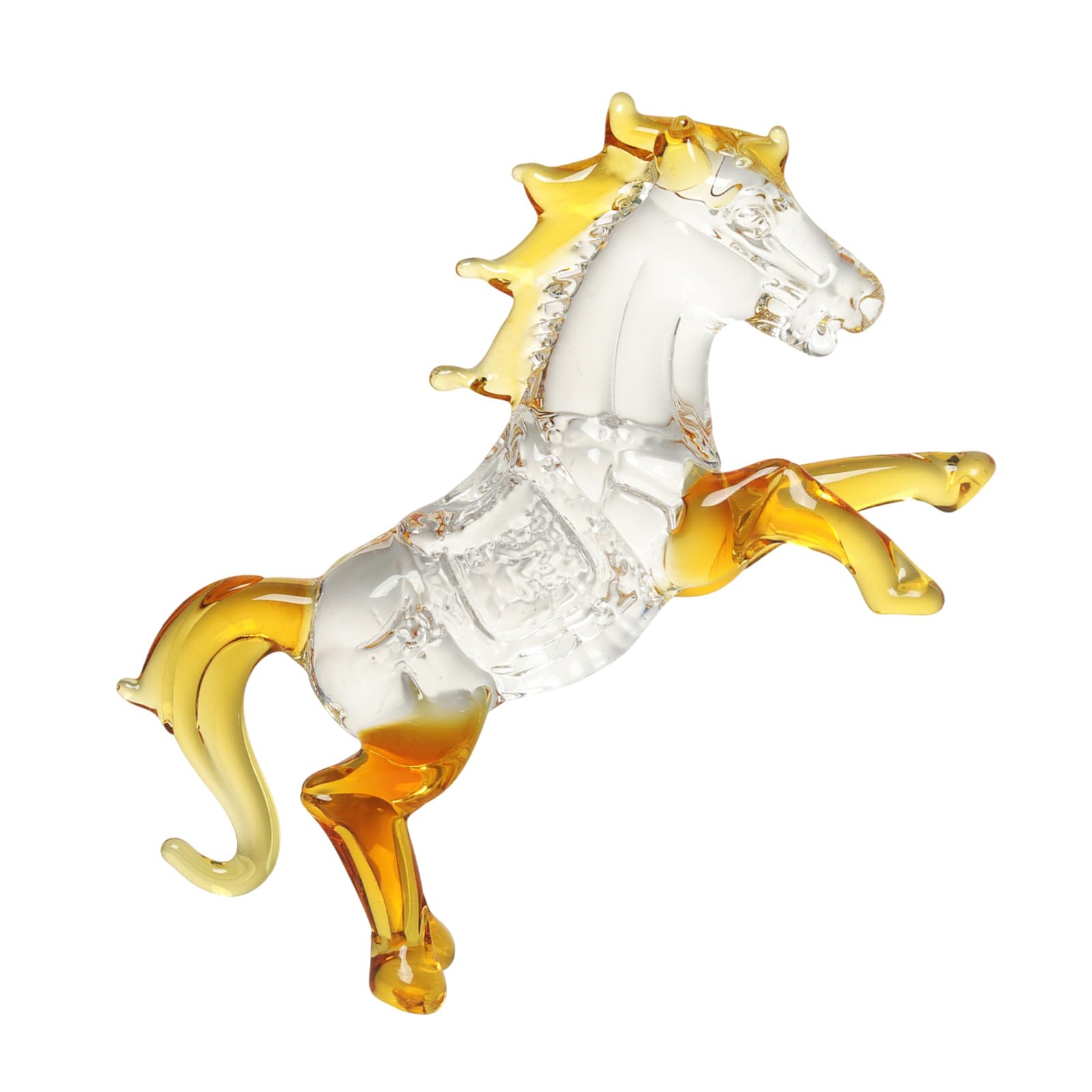 Xjdzineq Carved Crystal Horse Statue Year of Horse Chinese Zodiacs Fengshui Decors for Home Desktop Symbol of Strength Crystal Statue