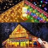 Christmas Icicle Lights Warm White to Mu...