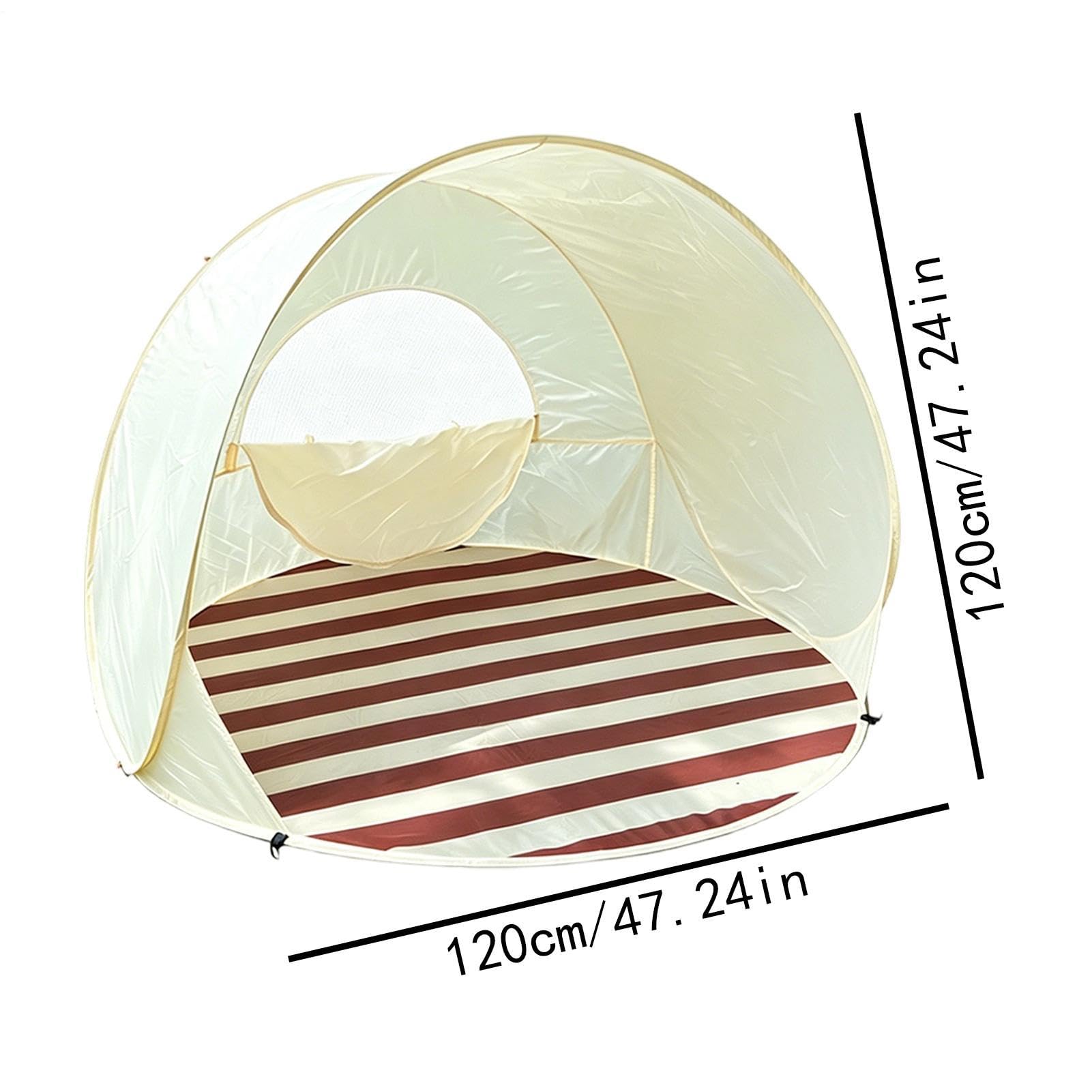 Beach Tent SPF50 SunShade Shelter Instant Canopy for Outdoor Backyard Pati | UPF50 osłona przeciwsłoneczna Instant Canopy Easy Setup Multi Use For Camping Picnic Hiking Party Pool side Garden 120 × 120