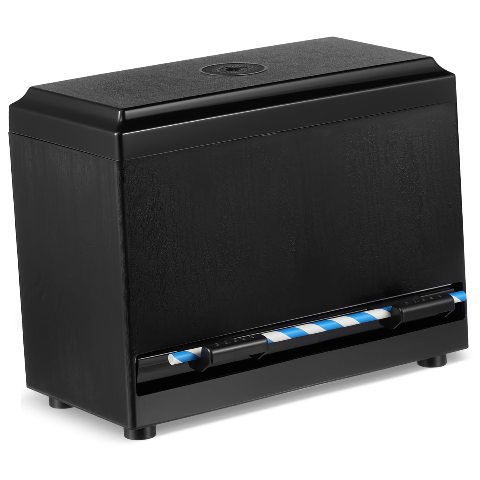 BESTonZON Scatola Scatola Di Paglia Porta Cannuccia Da Banco Con Coperchio Smencils Cannucce Frullate Distributore Di Cannucce Per Cannuccia Porta Matite Regolabile Distributore Automatico