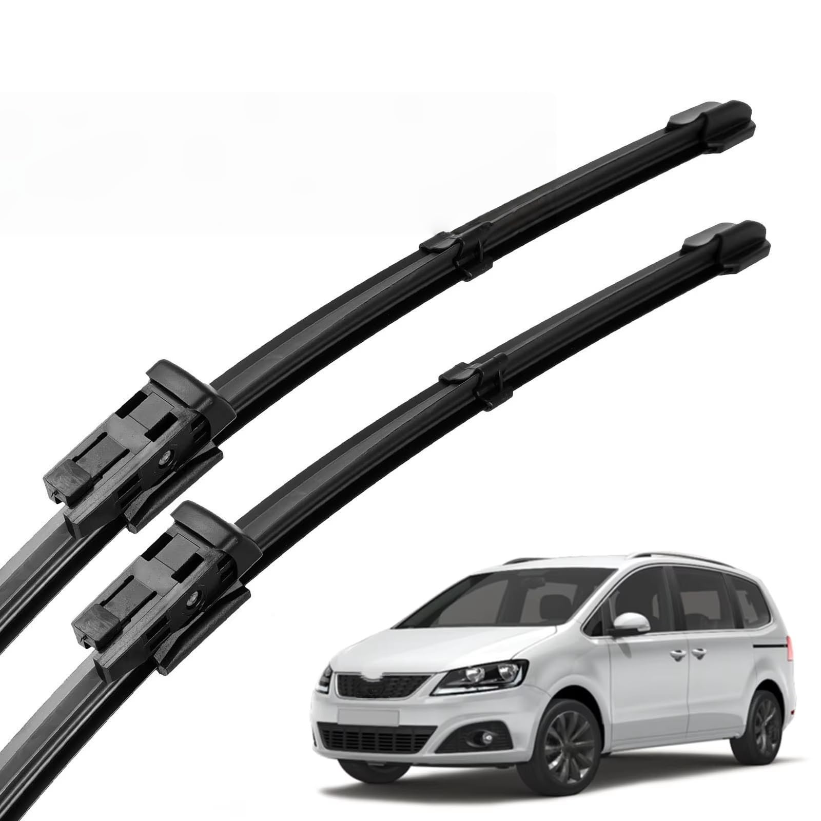 PAPEP Windscreen Wiper Blades for SEAT Alhambra 7N 2010-2020 28"+16", Front Replacement Wipers OEM Quality Water Repellent Rubber Automotive Windshield