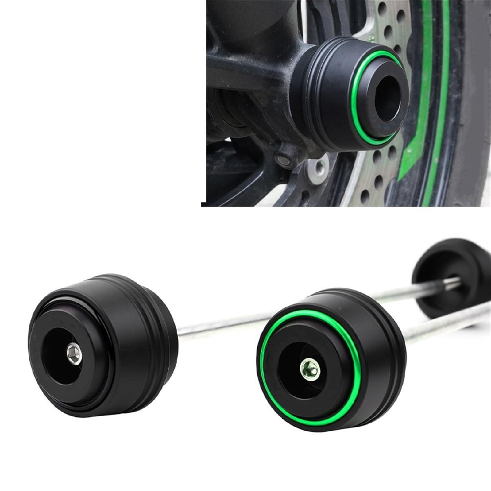 osłona widelca przedniego Pasuje do Kawasaki 1000 Z1000 Ninja1000 SX Versys oś przedniego koła motocykla osłona przed uderzeniem widelca Pad(Front-Red)