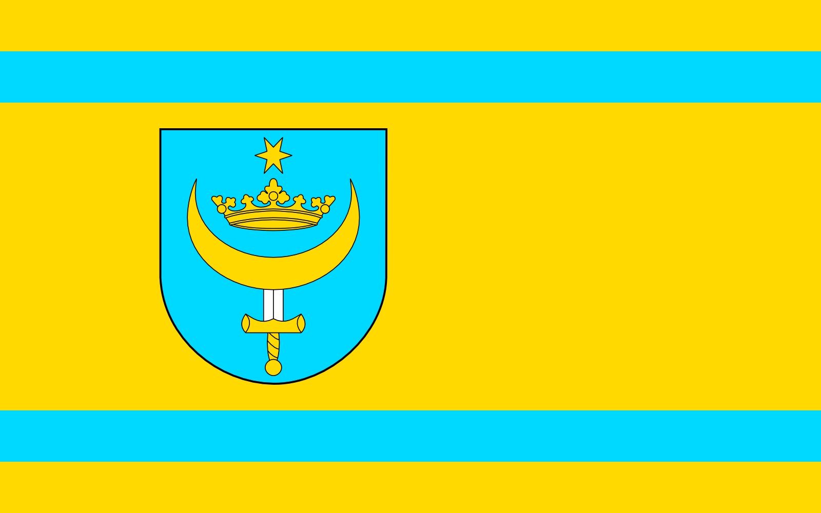 Drapeau gmina Goworowo en maille renforcée grand format haute résistance