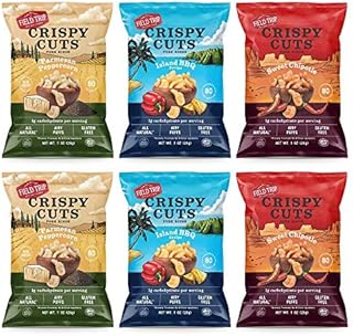 Field Trip Pork Rinds Variety Pack, Keto Snack, High Protein, Gluten Free, Low Carb, Cinnamon-Churro, Island BBQ, Sweet Chipotle, 1oz, 6 Pack