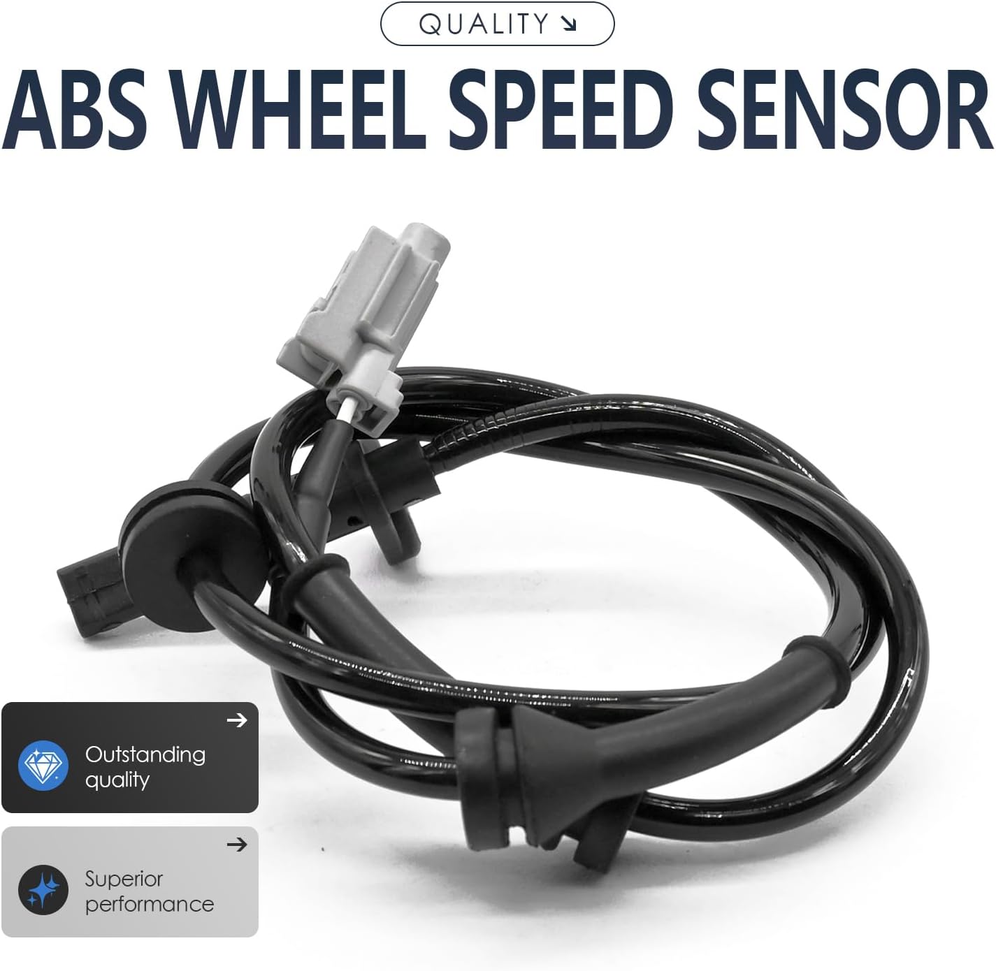 2PCS Front Left and Right Abs Wheel Speed Sensor Compatible with Nissan Sentra 47910ET000 47910ZT00A 47911ET000 47911ZT00A ALS616 ALS628 07 08 09 10 11 12 2007 2008 2009 2010 2011 2012