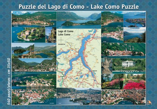 Panorama de Côme à Menaggio livre illustré sur le lac de Côme