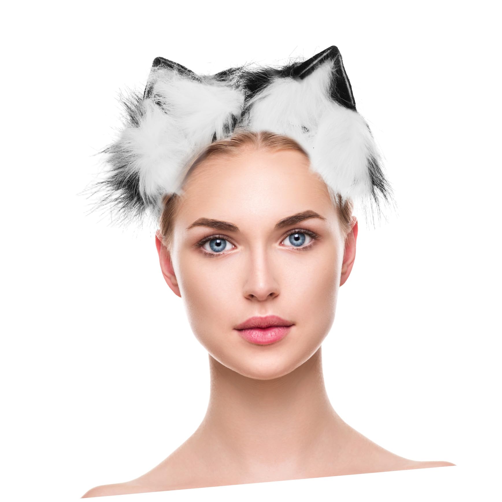 Bandeau Oreilles de Renard en Peluche, Ensemble 1 Lot pour Adultes
