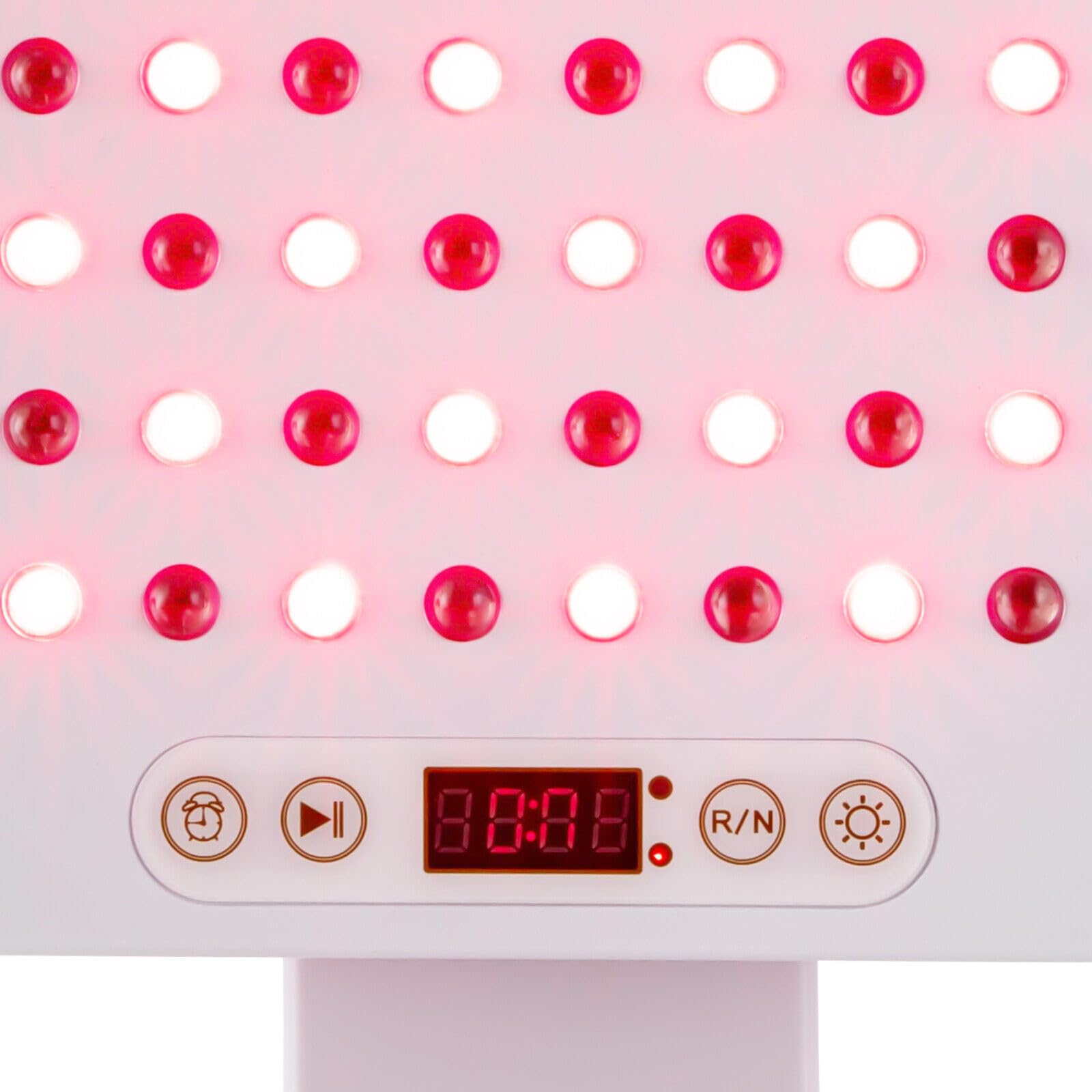Rotlichttherapiegerät, LED Rotlichtlampe mit 1-30min Timer, Verstellbare Ganzkörper-Lichttherapie-Panels mit 80 Dual-Chip-LEDs Nahinfrarot-Lichttherapie für Leichtigkeit Muskelschmerzen