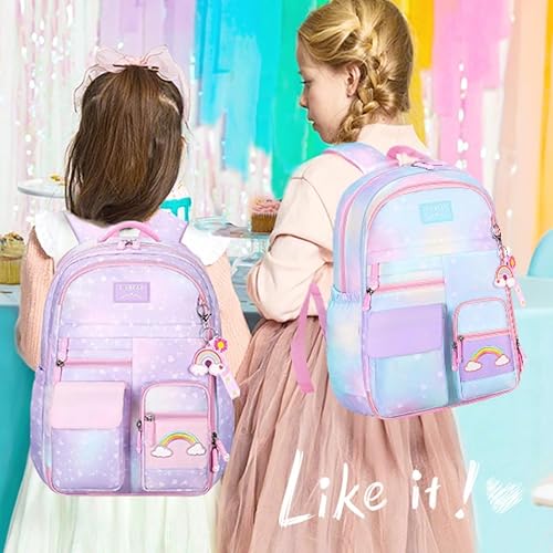 Miniatura 6 de pisyae Mochila de unicornio para niñas, mochilas para niña, Mochila-01