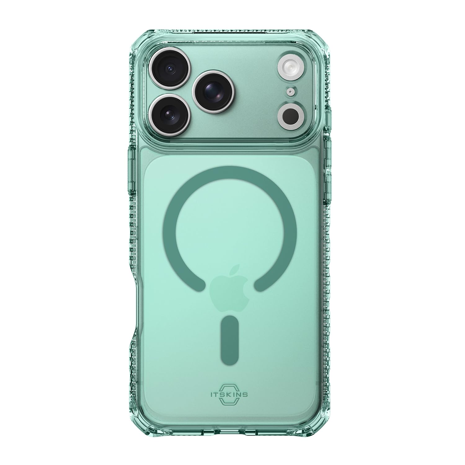 ITSKINS Hybrid R // Custodia protettiva magnetica opaca per iPhone 17 Pro Max, compatibile con MagSafe, custodia sottile militare antiurto, cover ibrida sottile, verde chiaro