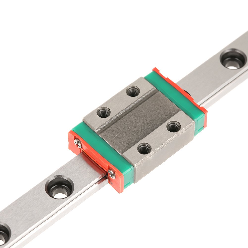 Miniature Linear Rail Rail, LML9B Mini Linear Rail, 300mm Linear Sliding Door Gide 20mm Width with a Carriage Block for DIY 3D Printer, CNC Machine Etc, Anti, High