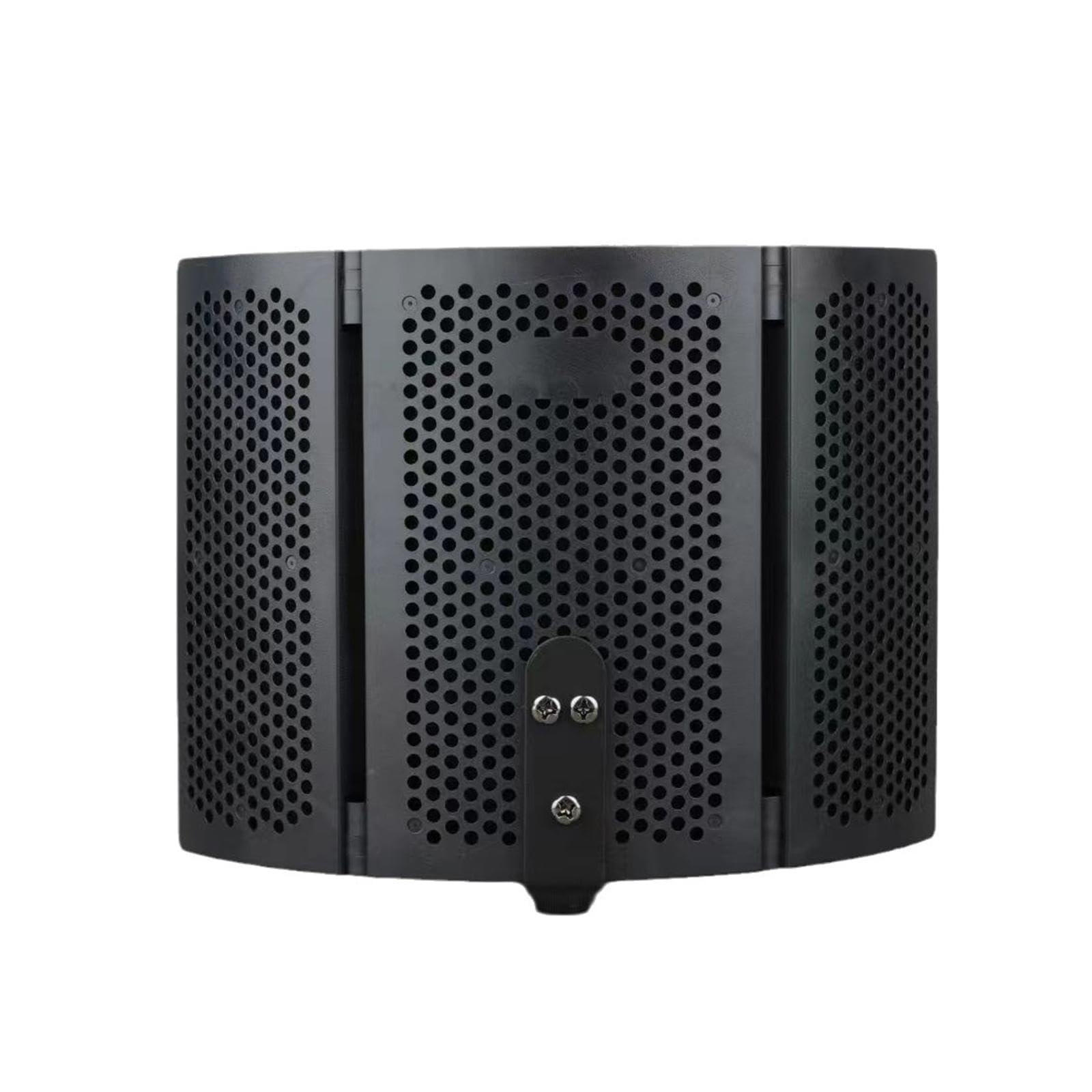 F Fityle Bouclier d'isolation de microphone à 3 panneaux, pare-vent pour équipement d'enregistrement, chant, diffusion, 3 panneaux avec support