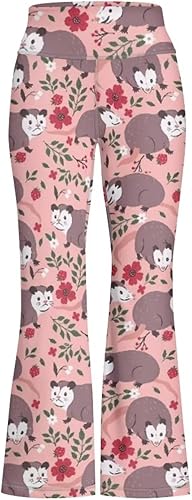 Ystardream Leggings acampanados para niñas con levantamiento de glúteos, pantalones de pierna ancha para niños