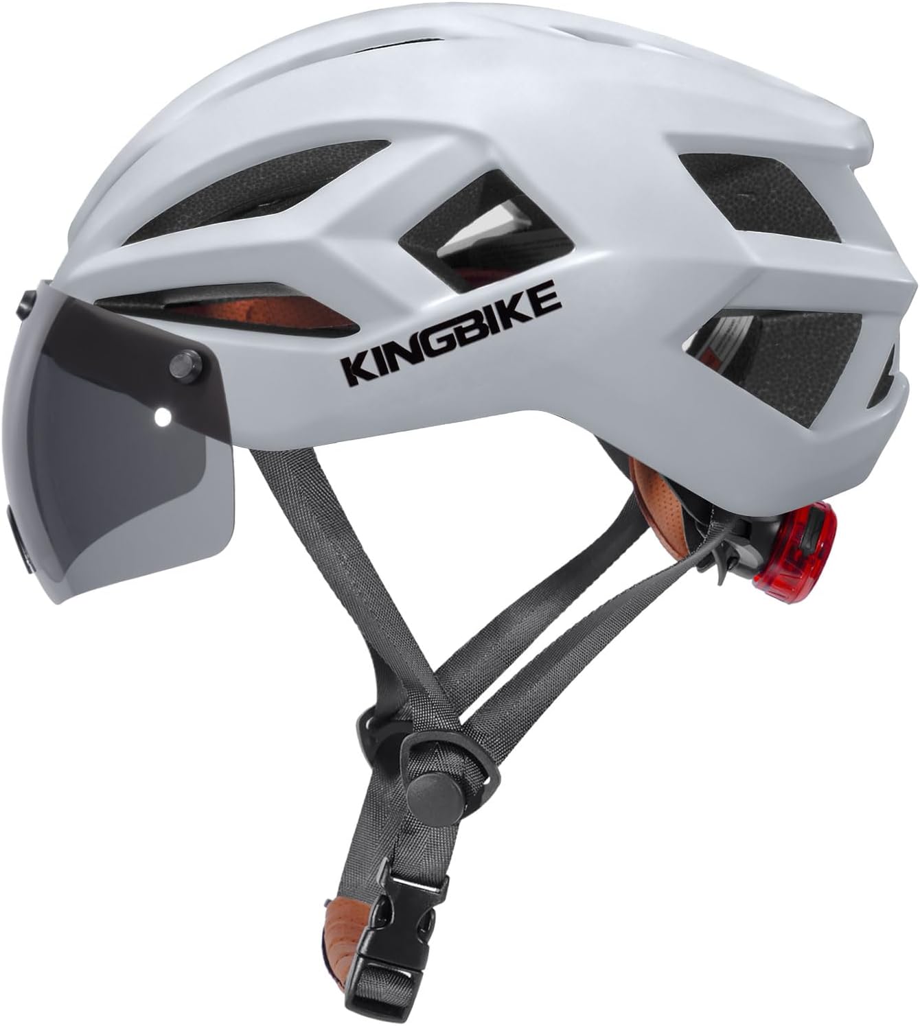 Bike Helmet for Youth Adult Men Women Road Bike Helmet Lightweight with Tail Light Commute Ventilation Comfortable