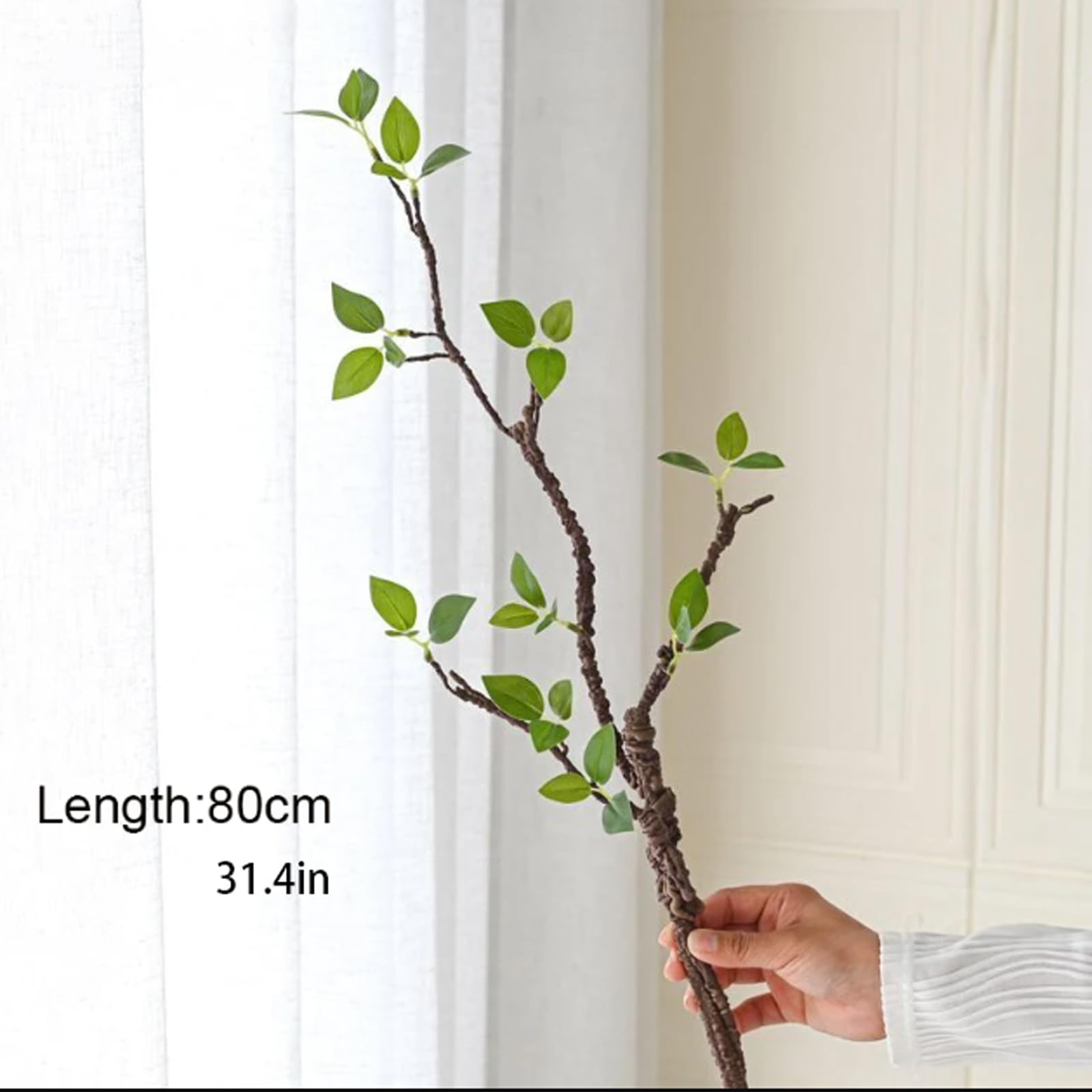 Piante finte Ramo di albero artificiale Foglie verdi Finta vegetazione for casa Interno Esterno Giardino Balcone Decorazione/441
