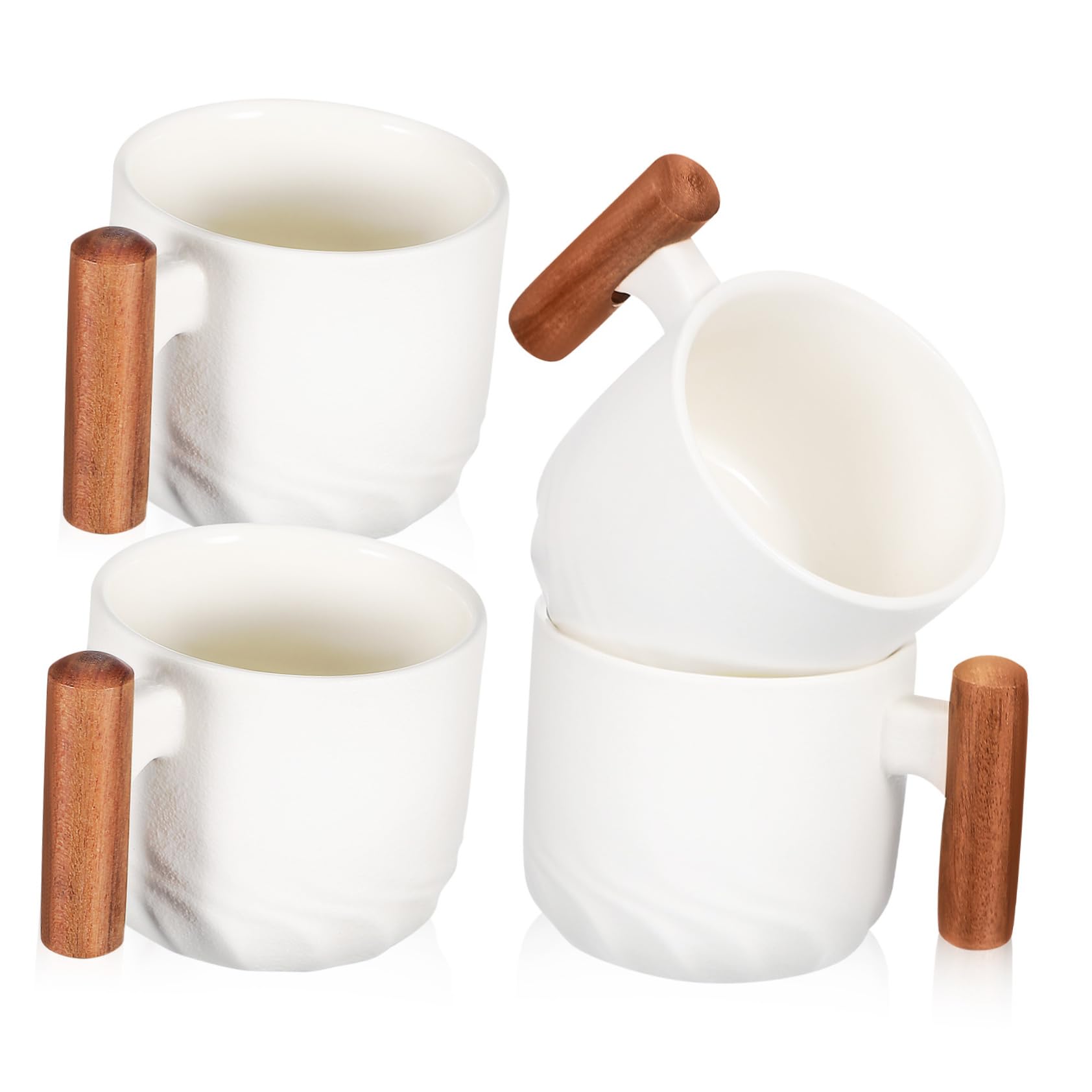 Mikinona 4piezas Mini Taza De Café De Cerámica Tazas De Espresso Para Beber Agua La Oficina Vajilla De Cerámica Hogar