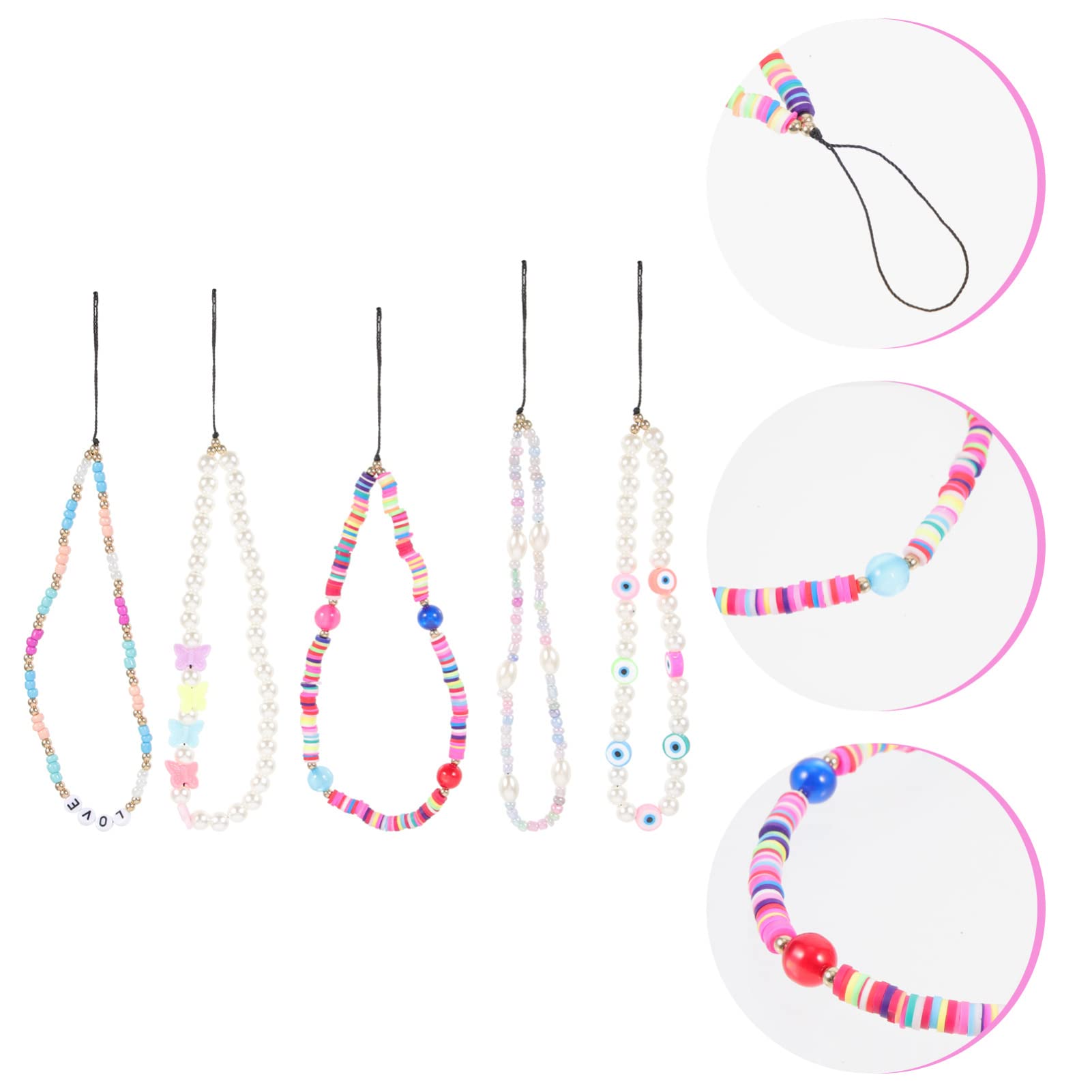 DOITOOL Correas Para Teléfonos Móviles Colgante Tamishome Si Rosario Acollador Decoración Cordón Para Colgar El Teléfono Correas De Muñeca Para Colgar El Teléfono