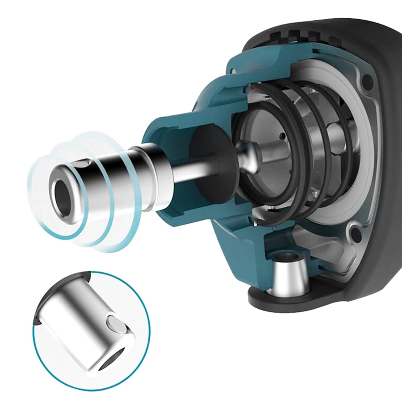 Młot pneumatyczny Mini gwoździarka pneumatyczna 8,8MM*100MM stalowy młotek do gwoździ gwoździarki narzędzia dekoracyjne 5,5-7BAR do obróbki metalu